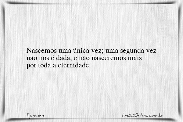 Frase de Epicuro