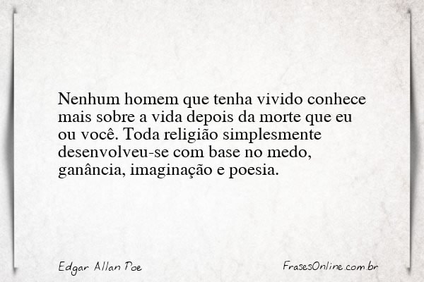 Frase de Edgar Allan Poe