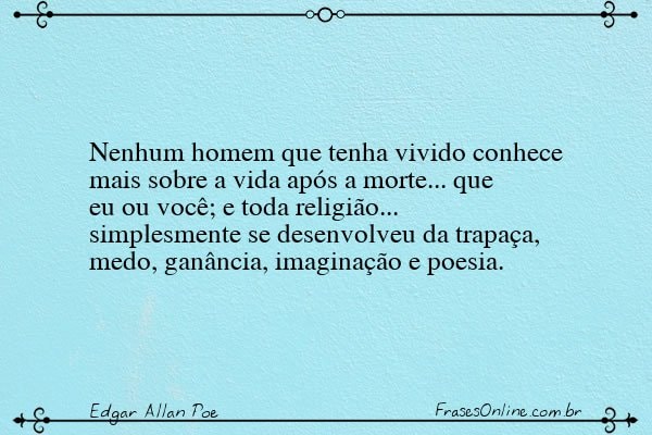 Frase de Edgar Allan Poe