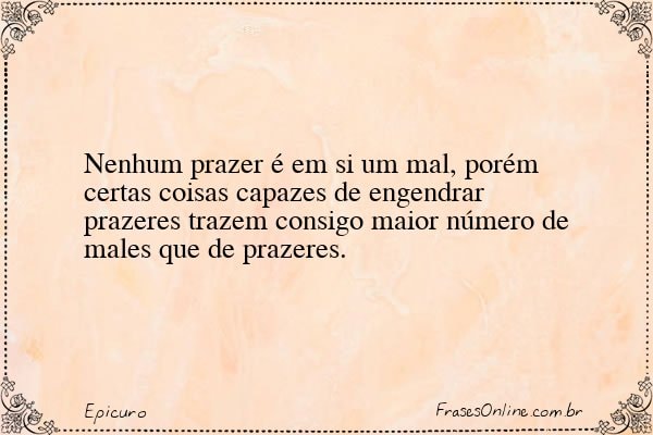 Frase de Epicuro