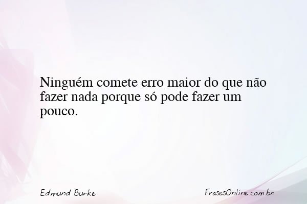 Frase de Edmund Burke