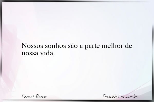 Frase de Ernest Renan