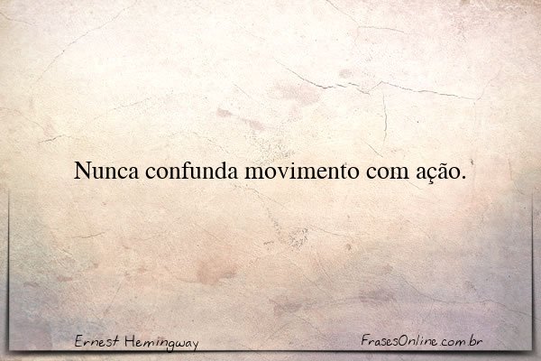 Frase de Ernest Hemingway