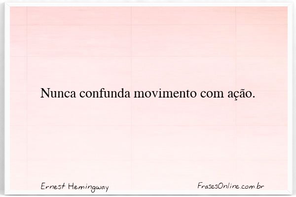 Frase de Ernest Hemingway