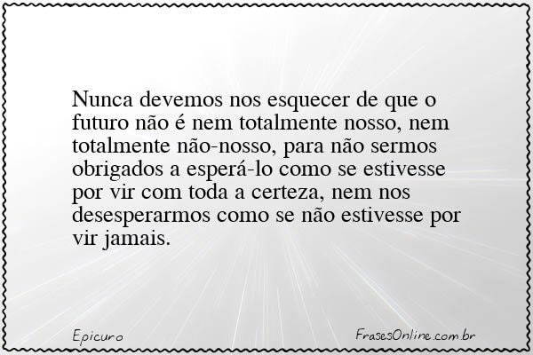 Frase de Epicuro