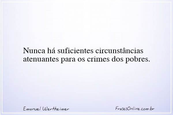 Frase de Emanuel Wertheimer