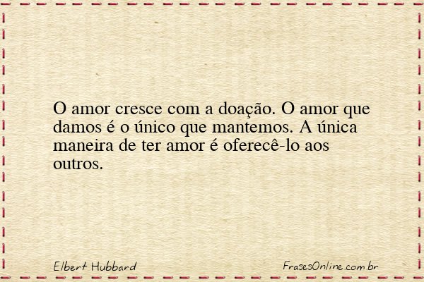 Frase de Elbert Hubbard