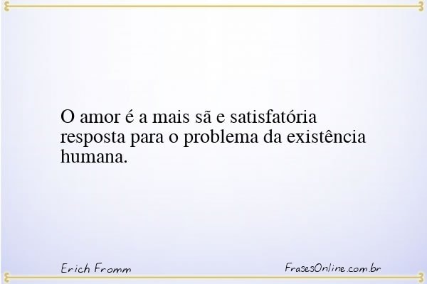 Frase de Erich Fromm