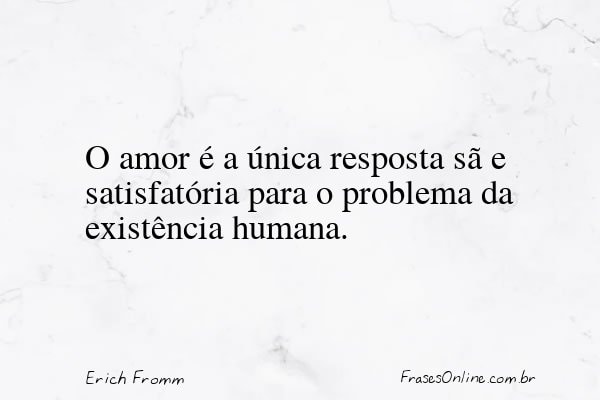 Frase de Erich Fromm