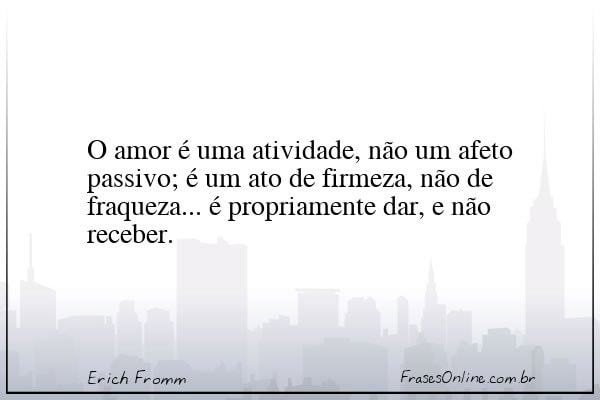 Frase de Erich Fromm