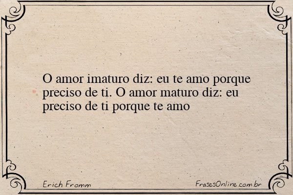 Frase de Erich Fromm