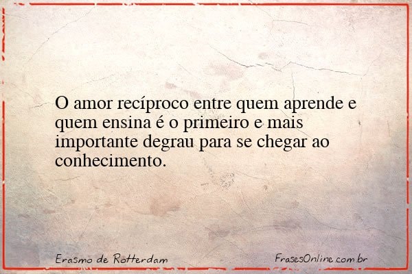 Frase de Erasmo de Rotterdam