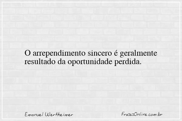 Frase de Emanuel Wertheimer