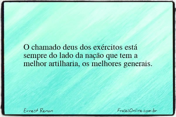 Frase de Ernest Renan