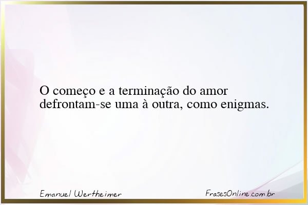 Frase de Emanuel Wertheimer