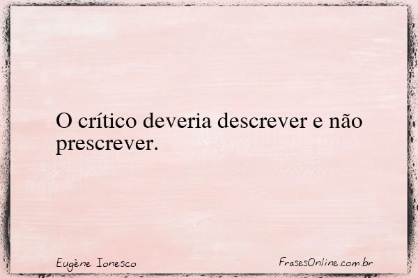 Frase de Eugène Ionesco