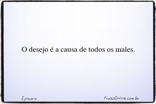 Frase de Epicuro