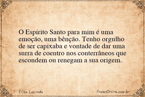 Frase de Elisa Lucinda