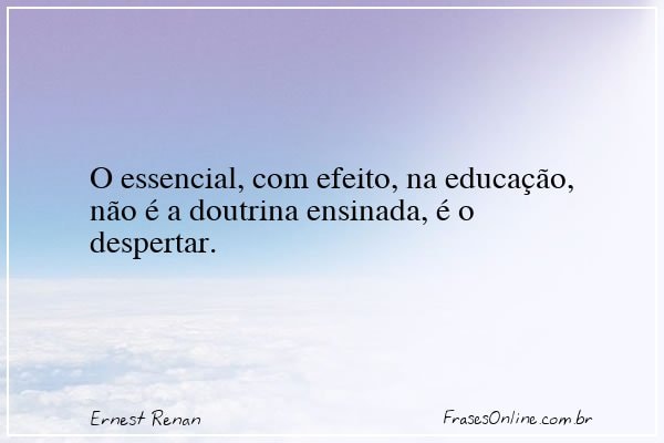 Frase de Ernest Renan