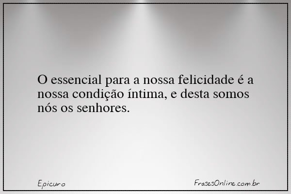 Frase de Epicuro