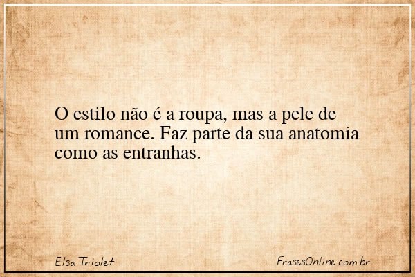 Frase de Elsa Triolet