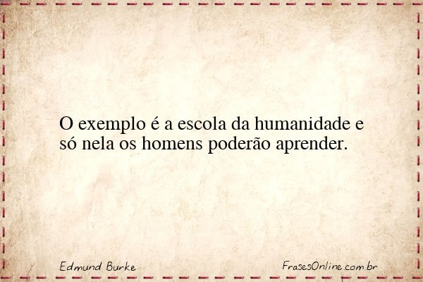 Frase de Edmund Burke
