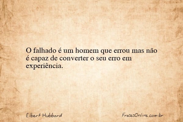 Frase de Elbert Hubbard