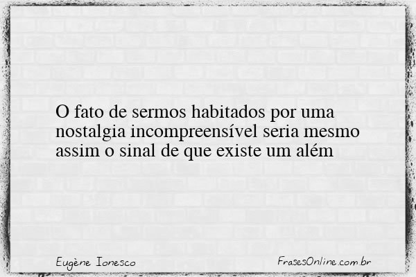 Frase de Eugène Ionesco
