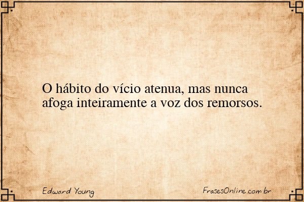 Frase de Edward Young