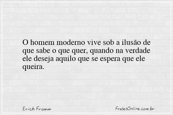 Frase de Erich Fromm