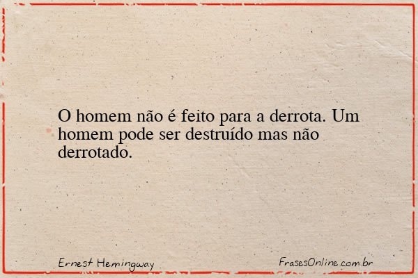 Frase de Ernest Hemingway