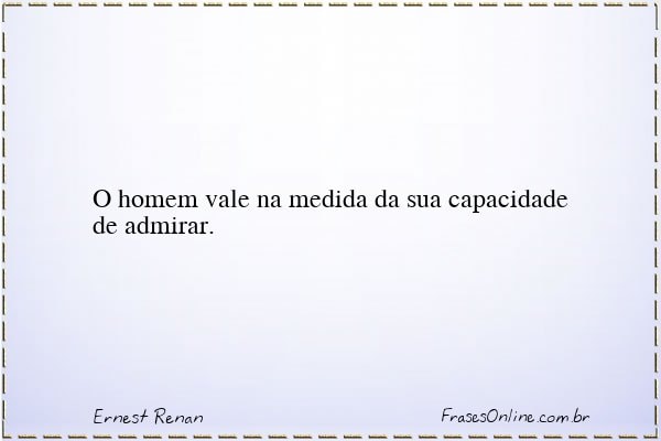 Frase de Ernest Renan