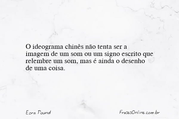 Frase de Ezra Pound