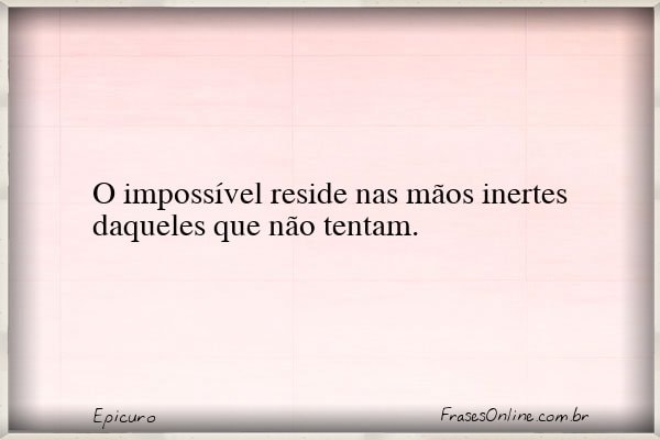 Frase de Epicuro