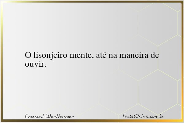 Frase de Emanuel Wertheimer