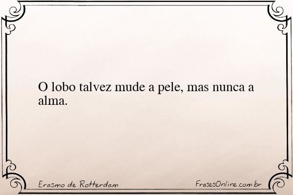 Frase de Erasmo de Rotterdam