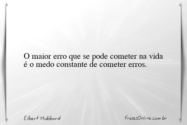 Frase de Elbert Hubbard