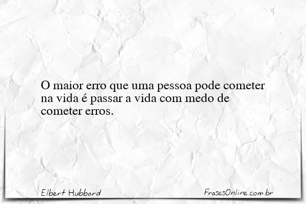 Frase de Elbert Hubbard