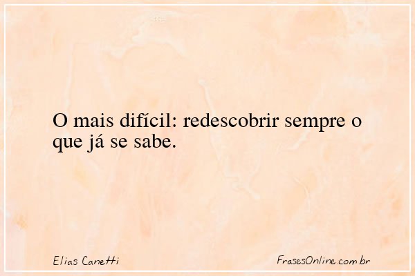 Frase de Elias Canetti