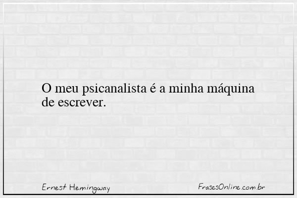 Frase de Ernest Hemingway