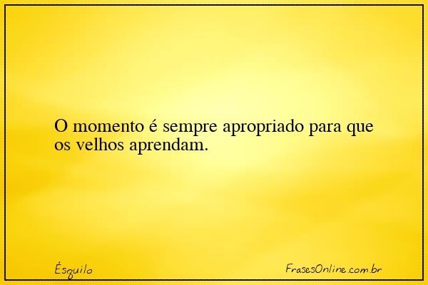 Frase de Ésquilo