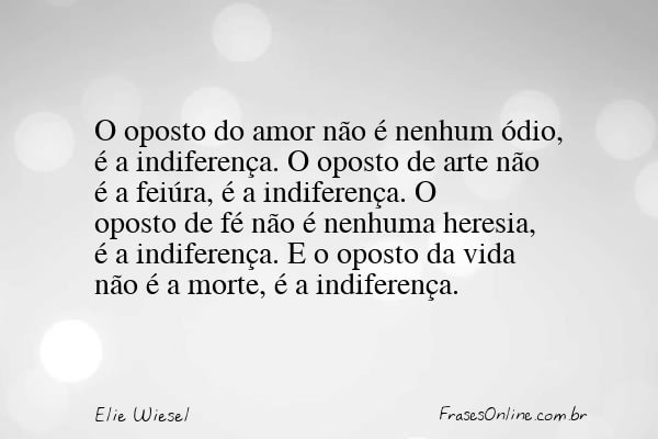 Frase de Elie Wiesel