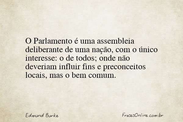 Frase de Edmund Burke