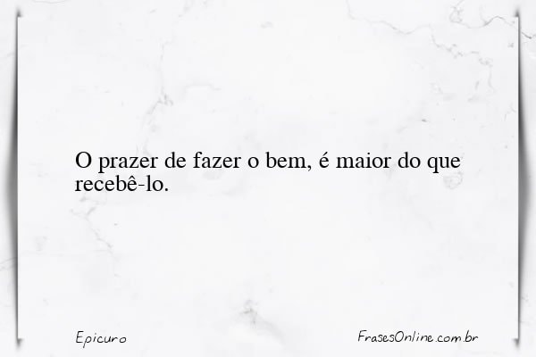 Frase de Epicuro