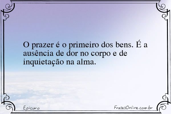 Frase de Epicuro