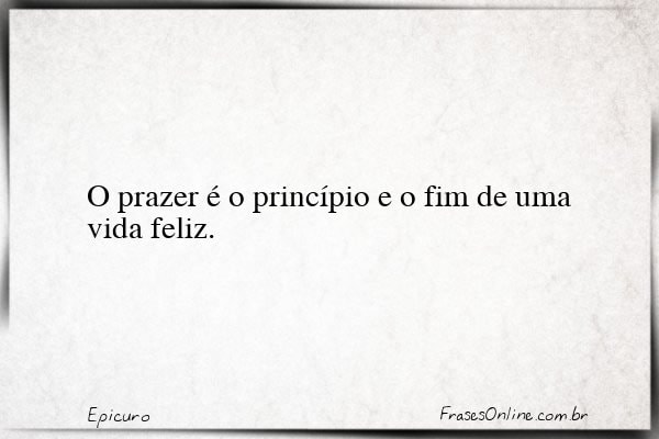 Frase de Epicuro