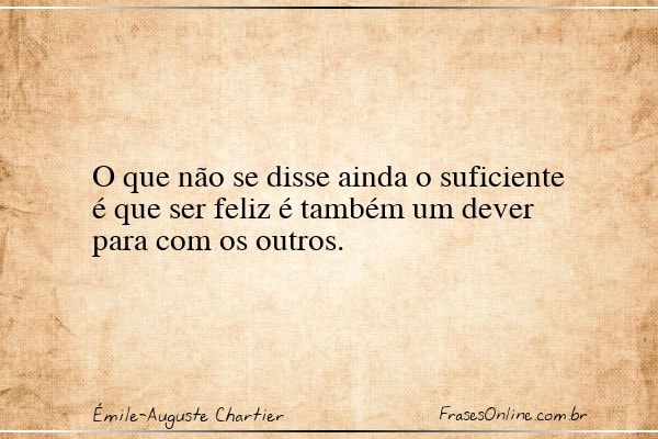 Frase de Émile-Auguste Chartier