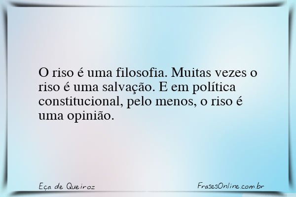 Frase de Eça de Queiroz