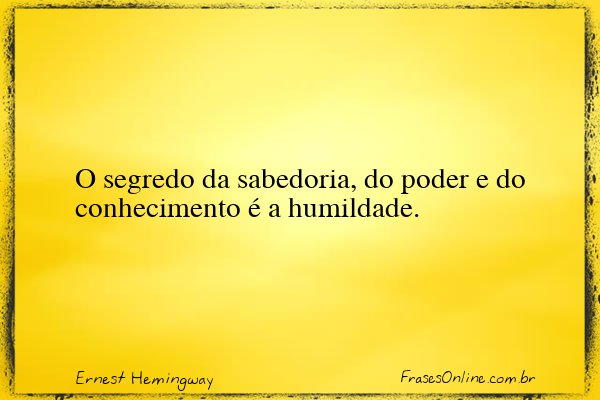 Frase de Ernest Hemingway