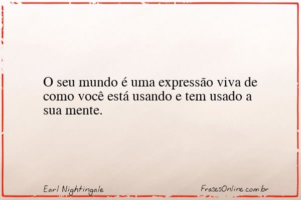 Frase de Earl Nightingale